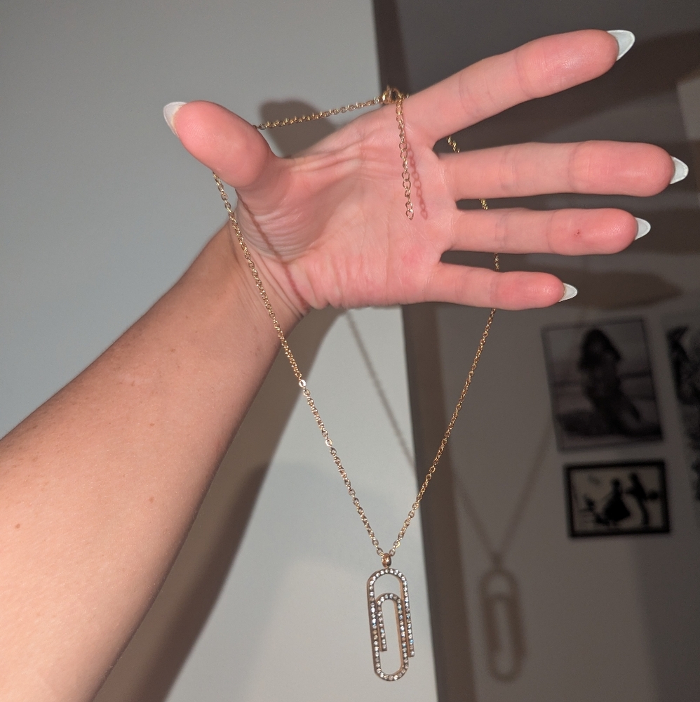 Paperclip Necklace NWOT